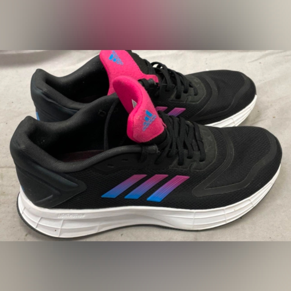 Adidas Duramo SL 2.0 'Black Team Real Magenta' Running Shoes Size 10 Like New - Picture 7 of 11